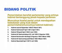 Dalam Demokrasi Liberal Di Indonesia Menteri Kabinet Bertanggung Jawab Kepada